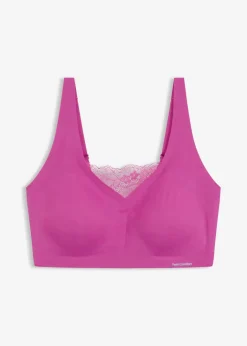 Clearance Wattiertes Feel Comfort Lasercut Bralette Damen Nachhaltigere Materialien|Seamless