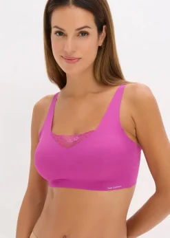 Clearance Wattiertes Feel Comfort Lasercut Bralette Damen Nachhaltigere Materialien|Seamless