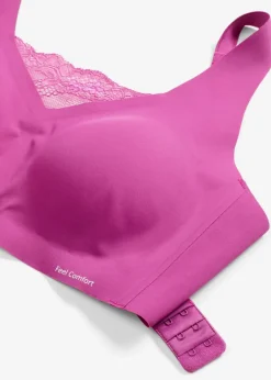 Clearance Wattiertes Feel Comfort Lasercut Bralette Damen Nachhaltigere Materialien|Seamless