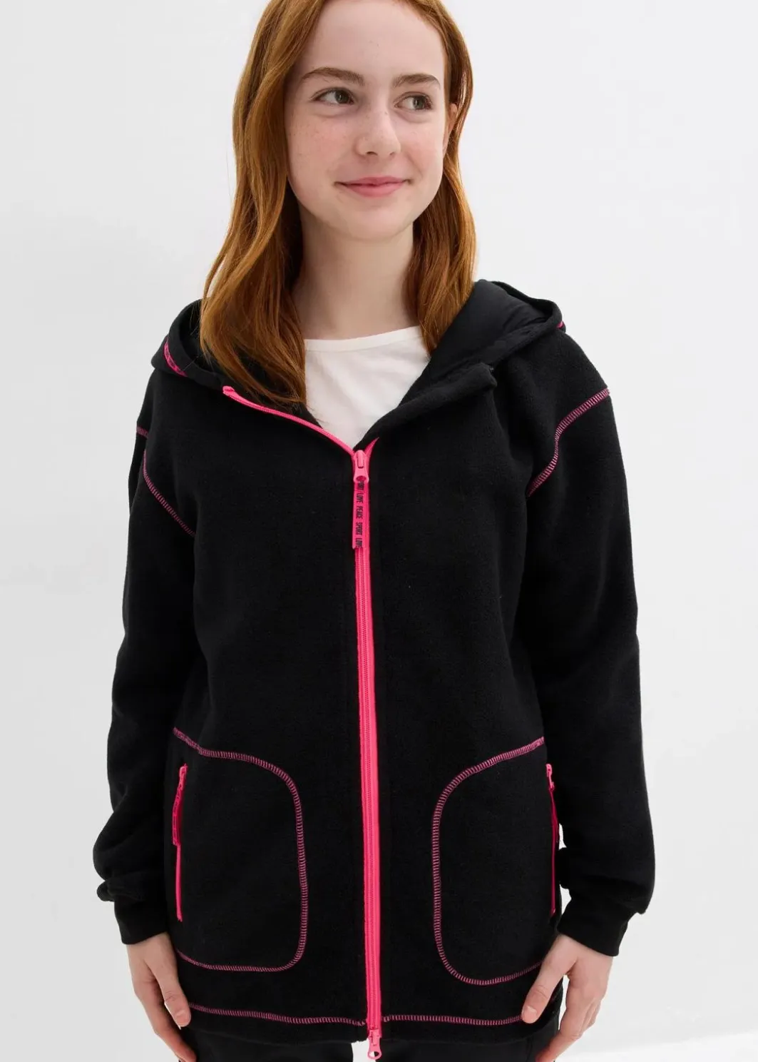 Sale weiche Fleecejacke mit praktischen Reißverschlusstaschen Kinder Mädchen 9-16 Jahre·Jacken & Outdoor|Mädchen 9-16 Jahre·Sweat & Strick