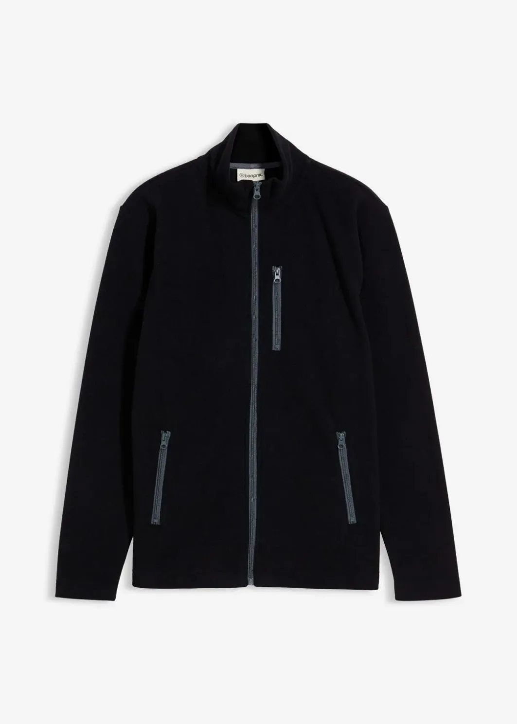 Herren bonprix Große Größen|Jacken & Mäntel|weiche Fleecejacke mit praktischen Reißverschlusstaschen