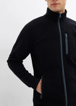 Herren bonprix Große Größen|Jacken & Mäntel|weiche Fleecejacke mit praktischen Reißverschlusstaschen