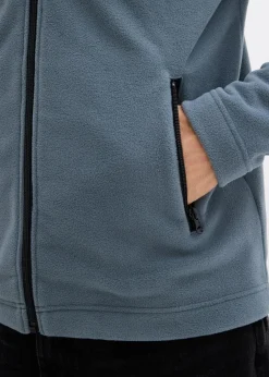 weiche Fleecejacke mit praktischen Reißverschlusstaschen Herren Sweat|Jacken & Mäntel