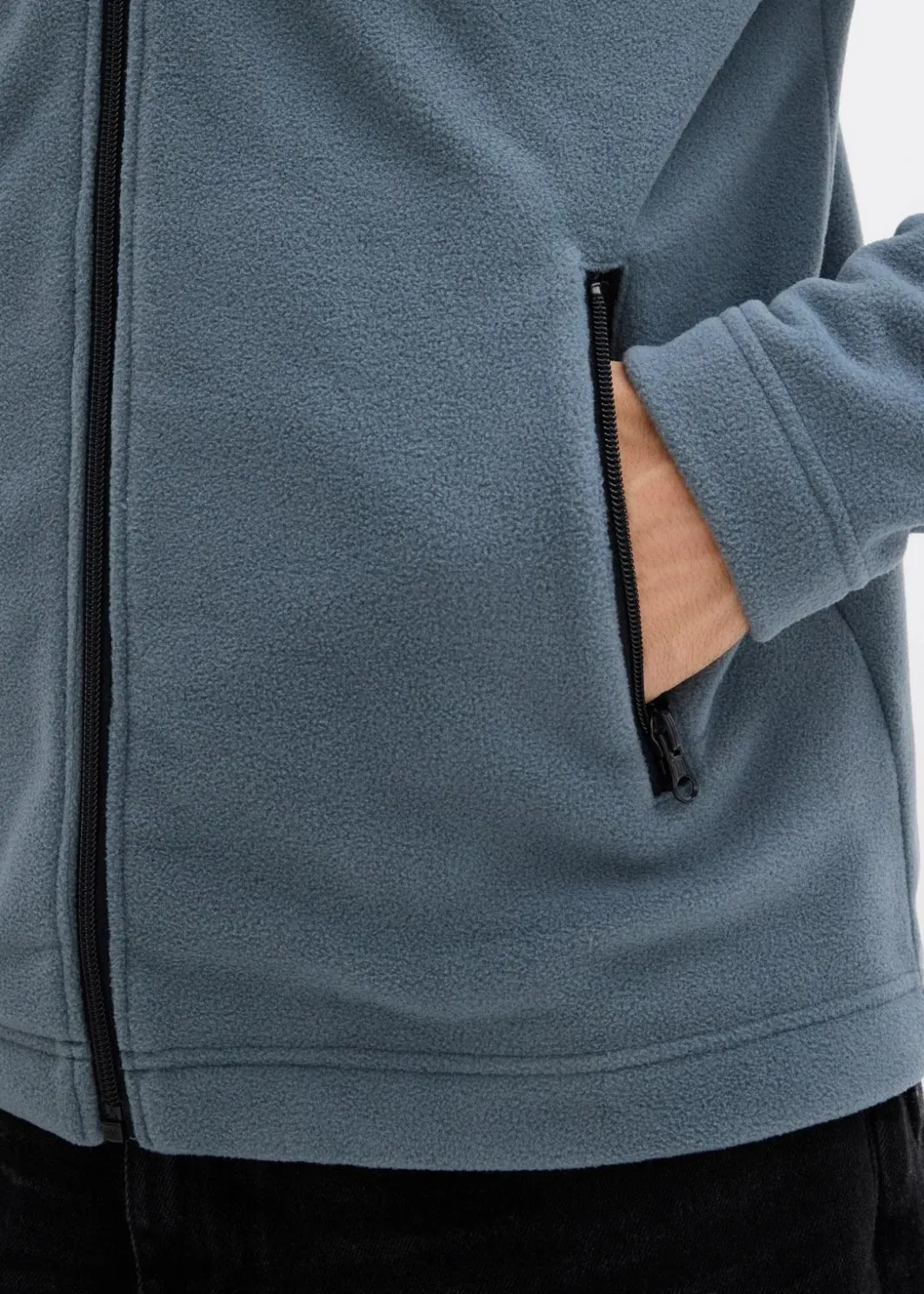 weiche Fleecejacke mit praktischen Reißverschlusstaschen Herren Sweat|Jacken & Mäntel