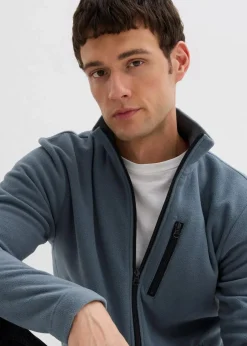 weiche Fleecejacke mit praktischen Reißverschlusstaschen Herren Sweat|Jacken & Mäntel