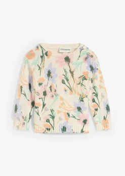 Sale Weicher Baby-Pullover mit Blumenmotiv Kinder Shirts & Pullover