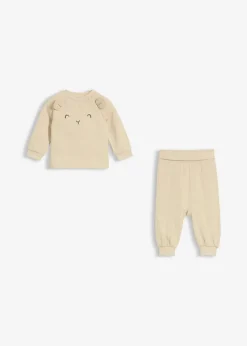 Kinder bonprix Hosen & Leggings|Shirts & Pullover|Weiches Sweatshirt und Hose mit Bio-Baumwolle (2-tlg.Set)