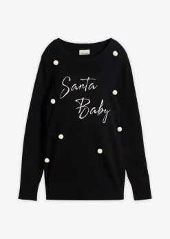 Damen bonprix Bekleidung·Blazer|Umstandsmode|weihnachtlicher Umstandspullover aus Bio-Baumwolle