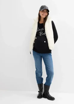 Damen bonprix Bekleidung·Blazer|Umstandsmode|weihnachtlicher Umstandspullover aus Bio-Baumwolle