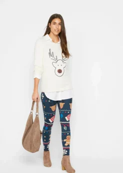 Damen bonprix Bekleidung·Umstandsmode|Bekleidung·Jeans|Weihnachtspullover