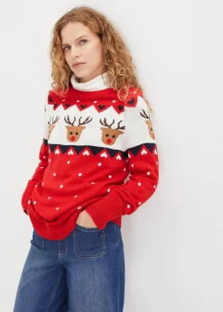 Damen bonprix Pullover & Strickjacken|Strickmode|Weihnachtspullover