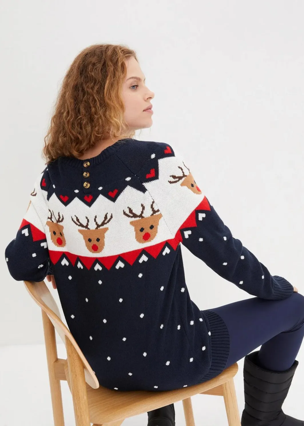 Damen bonprix Bekleidung·Umstandsmode|Bekleidung·Jeans|Weihnachtspullover