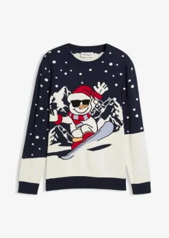 Herren bonprix Große Größen|Pullover & Strickjacken|Weihnachtspullover mit Baumwolle