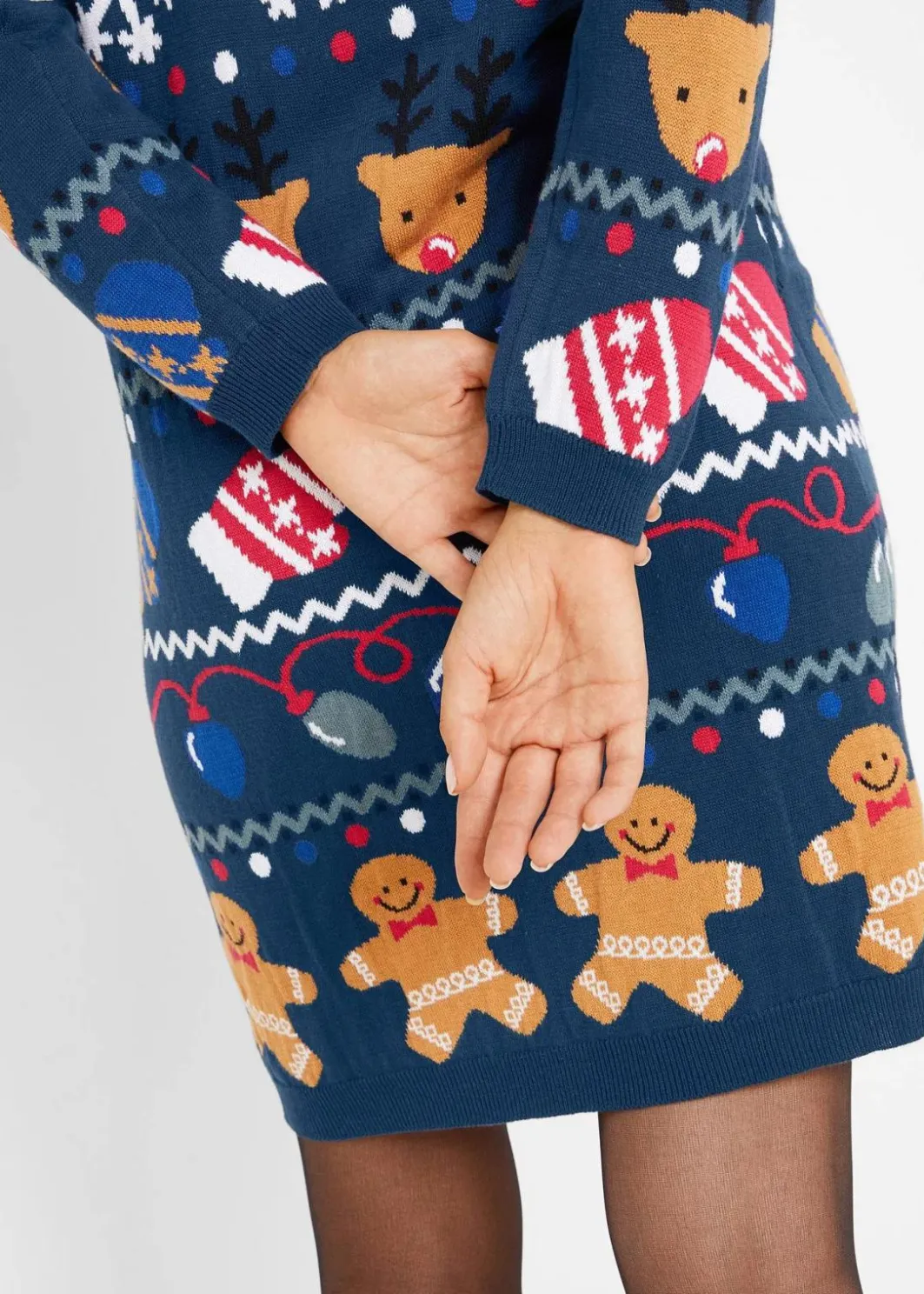 Damen bonprix Bekleidung·Umstandsmode|Kleider|Weihnachts-Strickkleid
