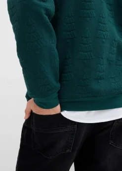 Herren bonprix Große Größen|Sweat|Weihnachtssweatshirt mit Tannenbaummotiv