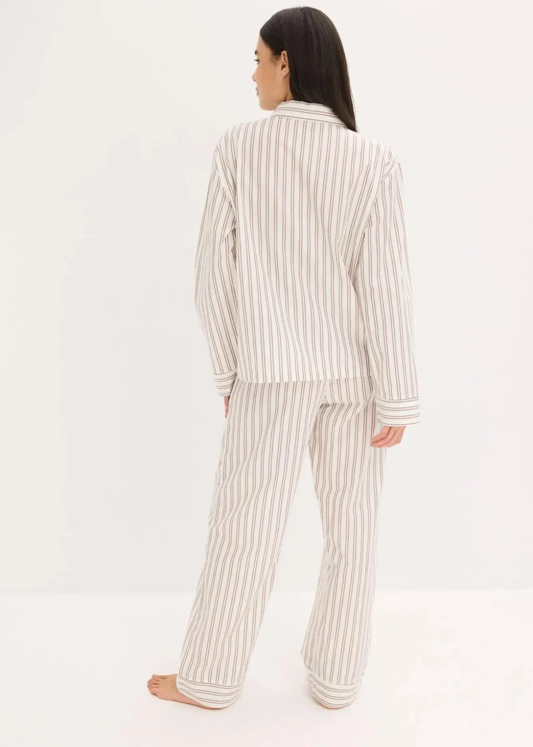 Damen bonprix Wäsche·Homewear|Wäsche·Nachtwäsche|Weit geschnittener Loungewear Hausanzug aus gewebter Baumwolle