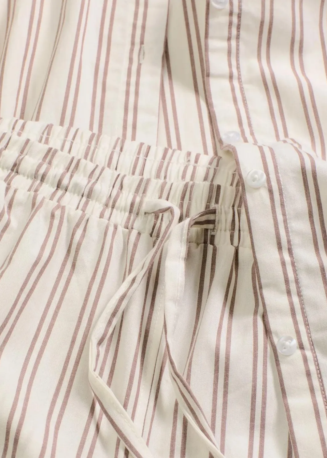 Damen bonprix Wäsche·Homewear|Wäsche·Nachtwäsche|Weit geschnittener Loungewear Hausanzug aus gewebter Baumwolle