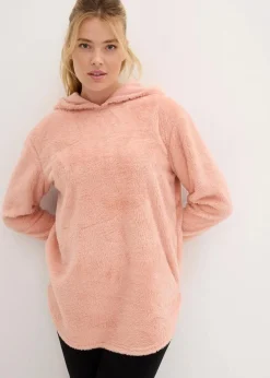 Online Weit geschnittener Loungewear Kuschel-Fleece Longpullover Damen Wäsche·Homewear|Bekleidung·Strickmode