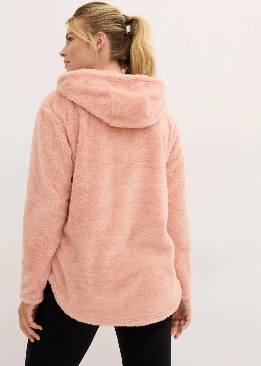 Online Weit geschnittener Loungewear Kuschel-Fleece Longpullover Damen Wäsche·Homewear|Bekleidung·Strickmode
