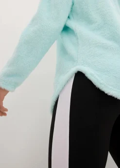 Clearance Weit geschnittener Loungewear Kuschel-Fleece Longpullover Damen Homewear|Sportwäsche