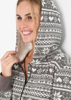 Hot Weit geschnittener Loungewear Overall aus Sweatware Damen Wäsche·Homewear|Wäsche·Nachtwäsche