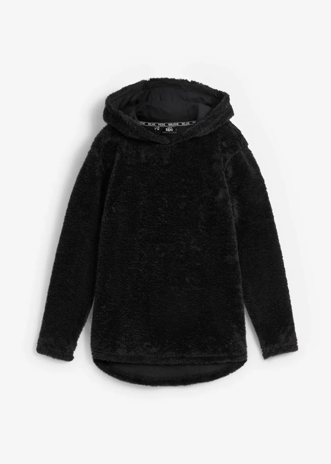 Damen bonprix Homewear|Sportwäsche|Weit geschnittener Loungewear Kuschel-Fleece Longpullover