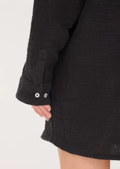 Damen bonprix Wäsche·Homewear|Bekleidung·Strickmode|Weit geschnittenes Loungewear Nachthemd aus Musselin