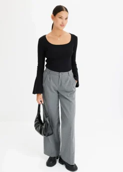 Online Weite Bundfaltenhose Damen Bekleidung·Kleider|Hosen