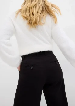 Online Weite Bundfaltenhose aus Viskosemix Damen Bekleidung·Kleider