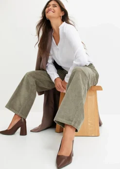 Damen bonprix Hosen|Bekleidung·Kleider|Weite Cordhose