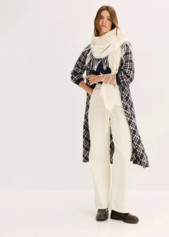 Damen bonprix Hosen|Bekleidung·Kleider|Weite Cordhose mit Bindegürtel