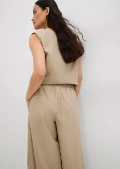Damen bonprix Bekleidung·Kleider|Zweiteiler & Sets|Weite Culotte aus reiner Baumwolle