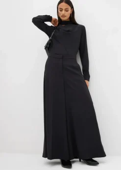 Damen bonprix Bekleidung·Kleider|Hosen|Weite fließende Hose mit Komfortbund