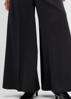 Damen bonprix Bekleidung·Kleider|Hosen|Weite fließende Hose mit Komfortbund