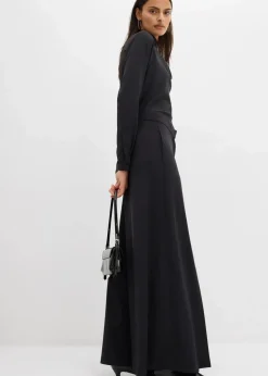 Damen bonprix Bekleidung·Kleider|Hosen|Weite fließende Hose mit Komfortbund