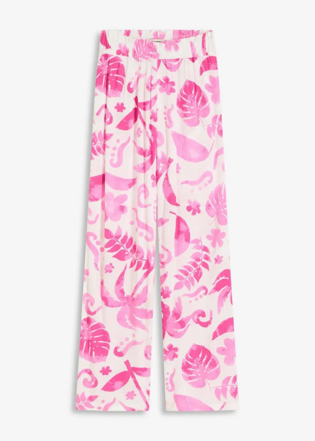 Damen bonprix Nachhaltigere Materialien|Hosen|Weite Hose aus strukturierter Viskose