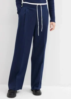 Damen bonprix Hosen|Bekleidung·Kleider|Weite Hose aus Viskose-Mix