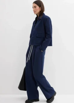 Damen bonprix Hosen|Bekleidung·Kleider|Weite Hose aus Viskose-Mix