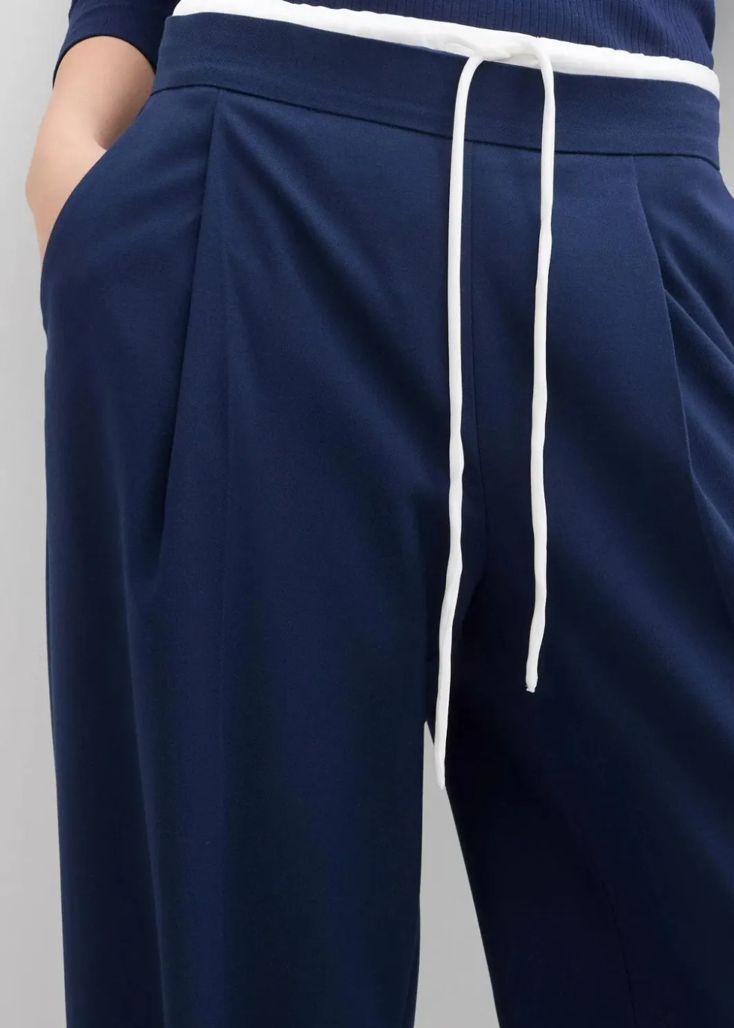 Damen bonprix Hosen|Bekleidung·Kleider|Weite Hose aus Viskose-Mix