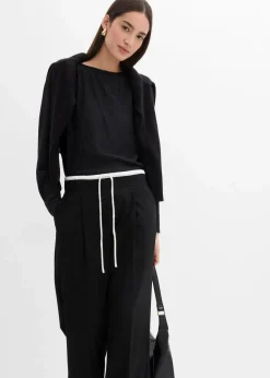 Weite Hose aus Viskose-Mix Damen Hosen|Bekleidung·Kleider