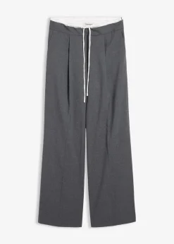 Outlet Weite Hose aus Viskose-Mix Damen Bekleidung·Kleider|Hosen