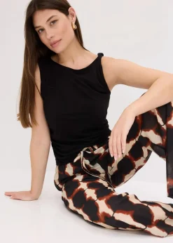Sale weite Hose mit Batik-Print Damen Bekleidung·Kleider|Zweiteiler & Sets