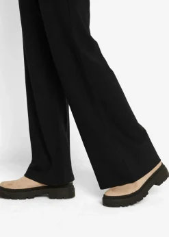 Damen bonprix Bekleidung·Kleider|Hosen|Weite Hose mit Gummibund aus Viskosemix