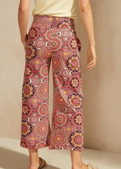Sale Weite Jersey-Culotte mit breitem Smockbund, 7/8-Länge Damen Bekleidung·Kleider|Hosen