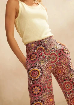 Sale Weite Jersey-Culotte mit breitem Smockbund, 7/8-Länge Damen Bekleidung·Kleider|Hosen