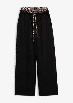 Clearance Weite Sweathose mit Kontrastbund Damen Bekleidung·Blusen & Tuniken|Bekleidung·Kleider