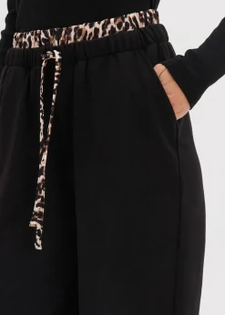 Clearance Weite Sweathose mit Kontrastbund Damen Bekleidung·Blusen & Tuniken|Bekleidung·Kleider