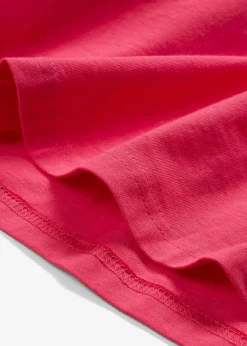 New Weites Long-Shirt mit V-Ausschnitt, Kurzarm (5er Pack) Damen Shirts & Tops|Basics