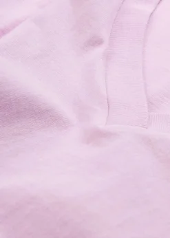 Online Weites Long-Shirt mit V-Ausschnitt, Kurzarm (5er Pack) Damen Shirts & Tops|Basics