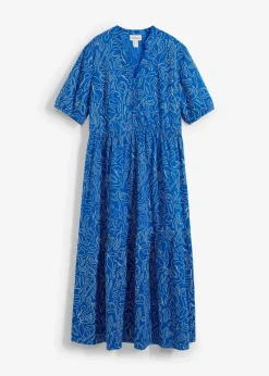 Hot Weites Midikleid aus reiner Baumwolle Damen Kleider
